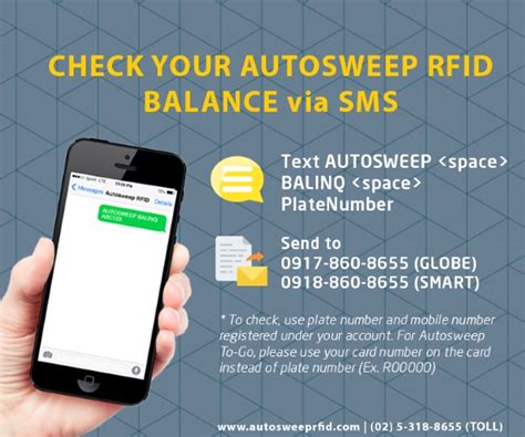 autosweep rfid card|how to check rfid balance.